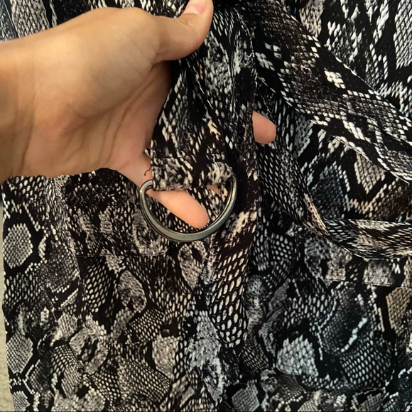 • New York & Company • belted snakeskin military dress - Picture 9 of 9
